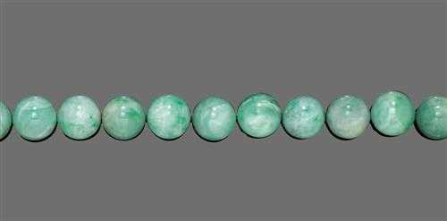 Appraisal: JADEITE NECKLACE Decorative necklace of green-white jadeite beads of ca