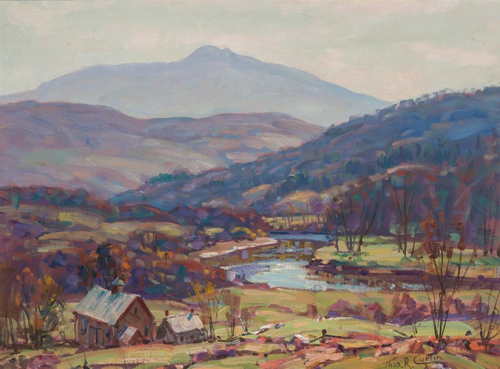 Appraisal: THOMAS R CURTIN American - Jericho Mount Mansfield oil on