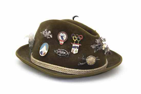 Appraisal: An Austrian Velvet Hat Bruder Dobesch having sixteen various hunting