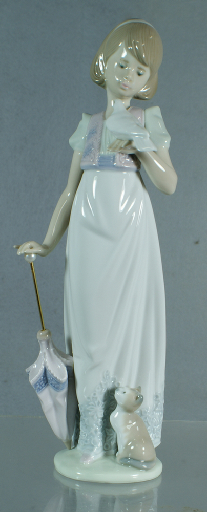 Appraisal: Lladro figurine Summer Stroll h OB no damage Estimate -