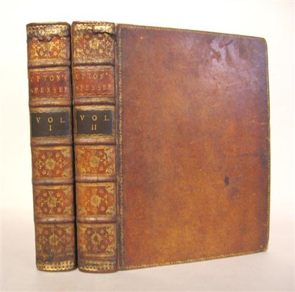 Appraisal: vols Spenser Edmund Spenser's Faerie Queene London J and R