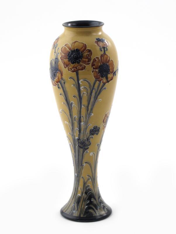 Appraisal: Anemone a tall James Macintyre baluster vase designed by William