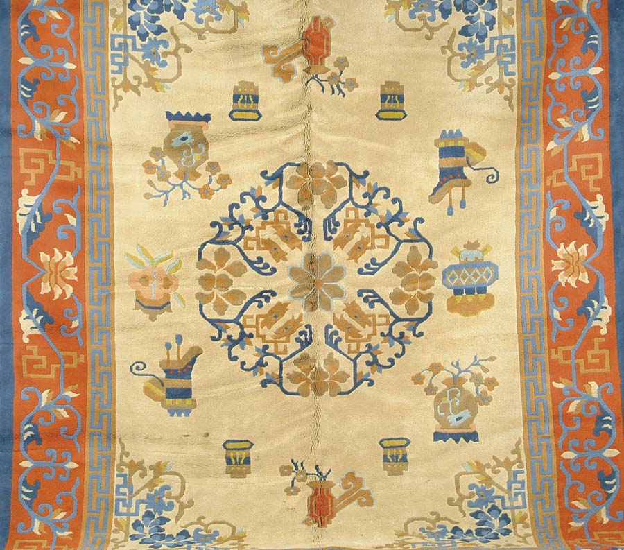 Appraisal: LARGE ROOM SIZE CHINESE STYLE RUG Made in India Last