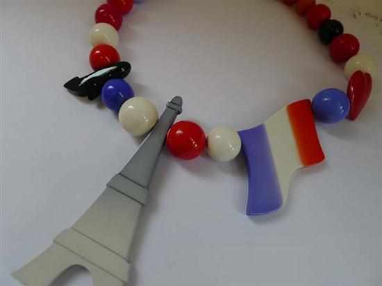 Appraisal: A COLOURED COMPOSITE NECKLACE BY ISADORA - PARIS