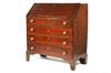 Appraisal: SLANT LID DESK - Late th c mahogany finished maple