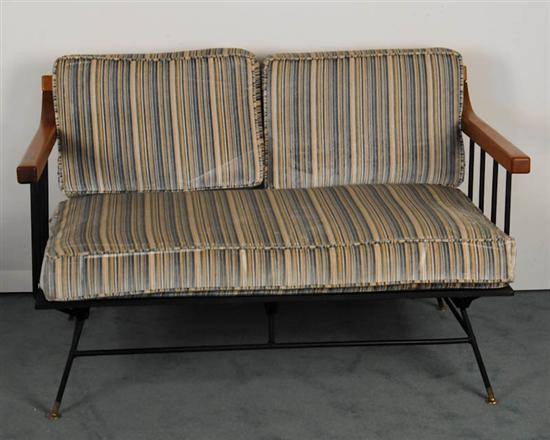 Appraisal: Paul McCobb for Arbuck -Person Lounge Chair oak and wrought-iron