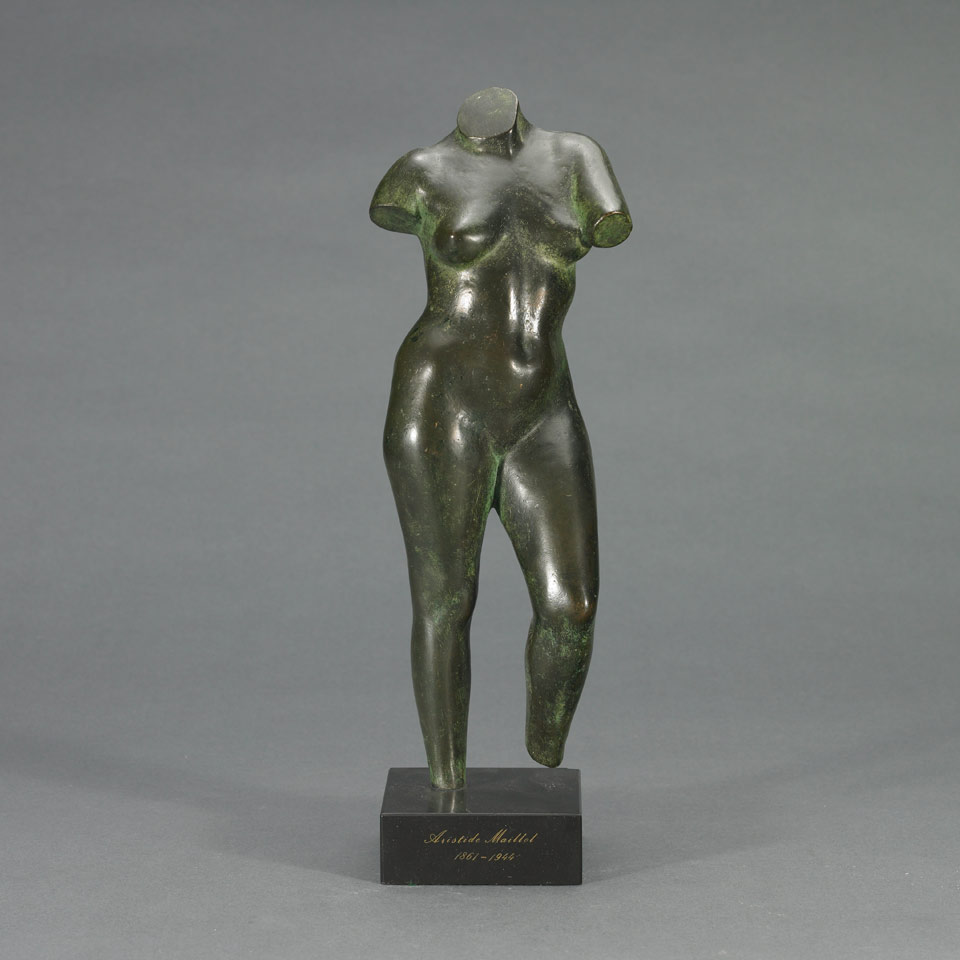 Appraisal: LA NYMPHE After Aristide Maillol French-Catalan - patinated bronze figure