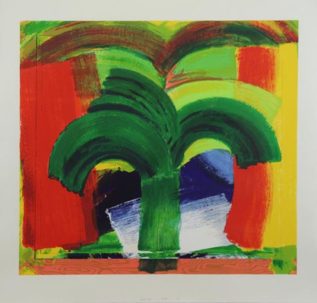 Appraisal: HODGKIN Howard Screenprint In Tangier Numbered initialed 'H H' and