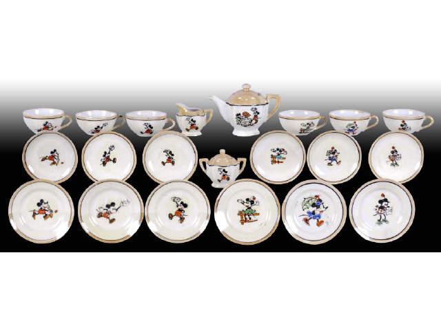 Appraisal: Japanese Mickey Mouse Tea Set with Original Box Description Includes