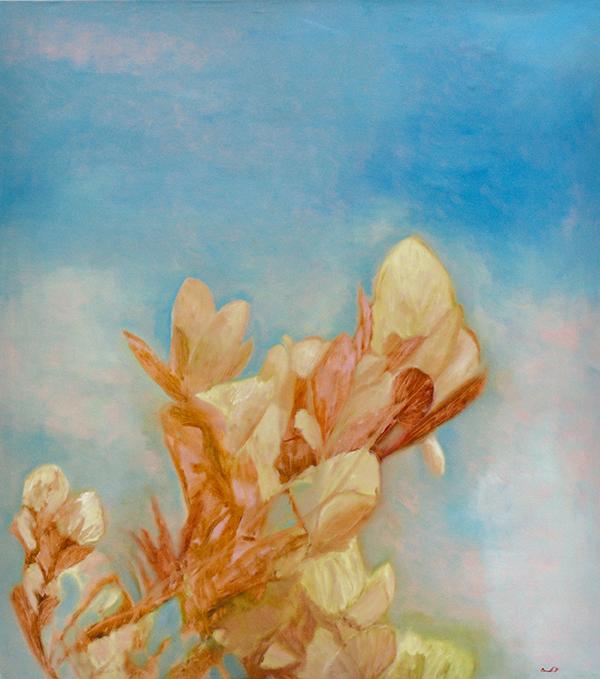 Appraisal: RICHARD DUNLOP BORN Hinterland Magnolia oil on canvas RICHARD DUNLOP