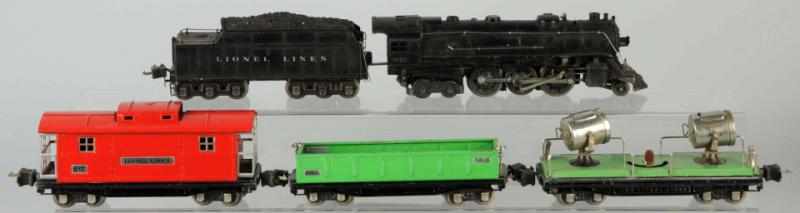 Appraisal: Lionel O-Gauge No E Freight Train Set American Pre-war Includes