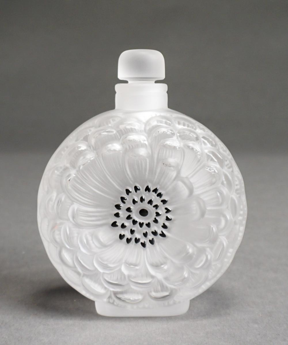 Appraisal: Lalique Frosted Crystal 'Dahlia' Perfume H overall in cm