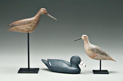 Appraisal: Three decoys one marked on bottom quot Joe V quot