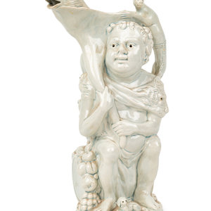 Appraisal: A Ralph Wood-Type Bacchus and Pan Jug England Last Quarter