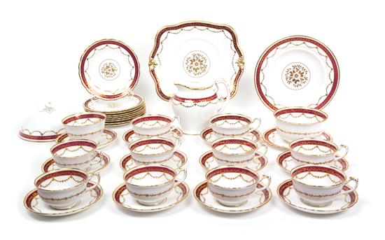 Appraisal: Sale Lot A Porcelain Partial Dinner Service Tuscan pattern items