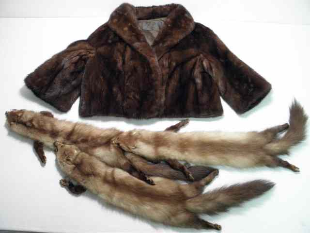 Appraisal: Vintage lunaraine mink jacket by Evans Chicago sleeves with a