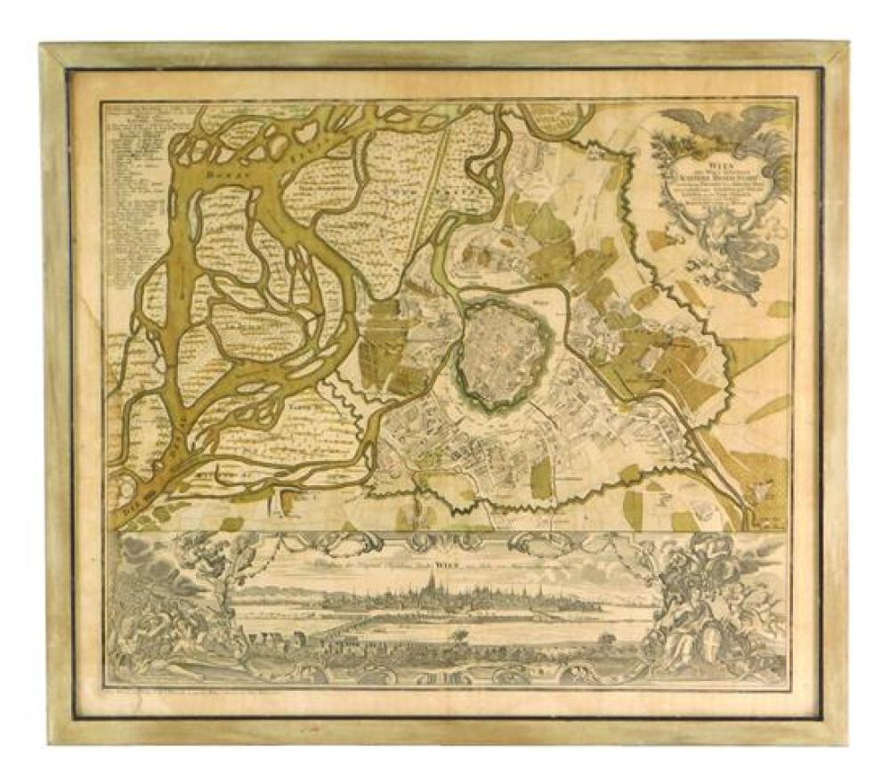 Appraisal: MAP Georg Matth us Seutter German - Plan of Vienna