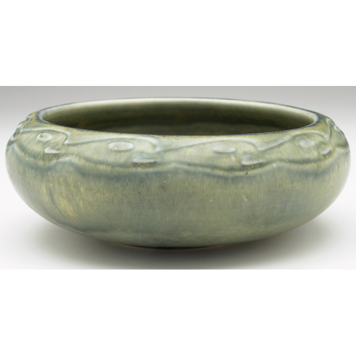 Appraisal: Rookwood bowl green and gray matte w x h with