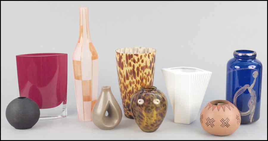 Appraisal: TAPIO WIRKKALA FOR ROSENTHAL PORCELAIN VASE Together with a Kleinreid