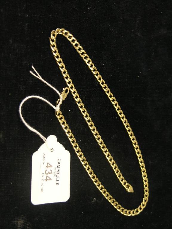 Appraisal: A ct gold link chain grams -