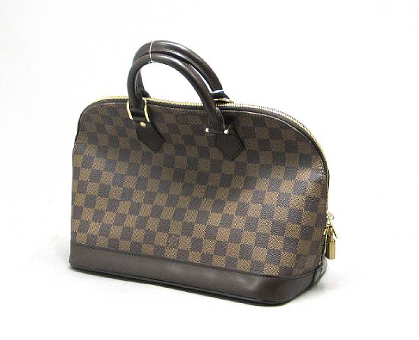 Appraisal: A Louis Vuitton Damier Canvas Alma bag approximate height in