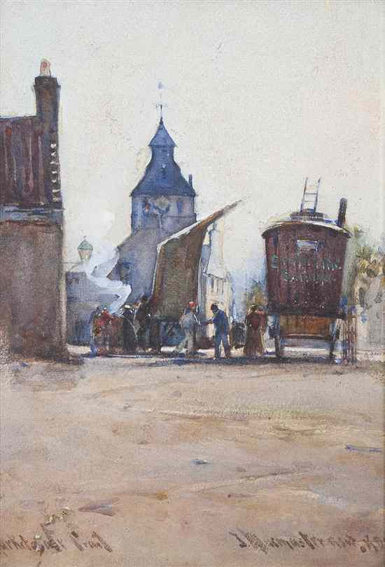 Appraisal: James MacMaster Scottish - Market Sale Crail watercolor on board