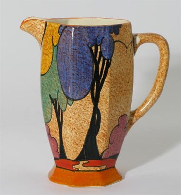 Appraisal: Cafe au Lait Autumn' a Clarice Cliff Bizarre Athens jug