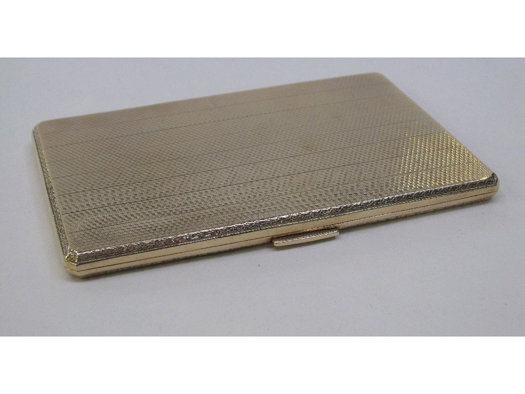 Appraisal: ct gold cigarette case grams