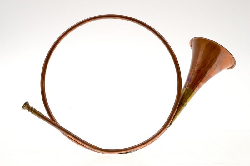 Appraisal: BUGLE - LOOPED COPPER HUNTING BUGLE