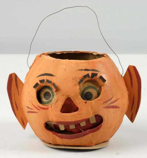 Appraisal: Paper Mache Jack-O-Lantern Description German With annealed ears and eyebrows