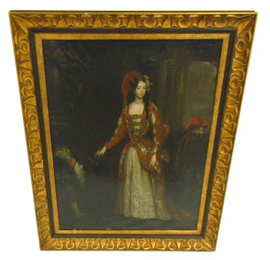 Appraisal: Late th early th C portrait of European noble woman