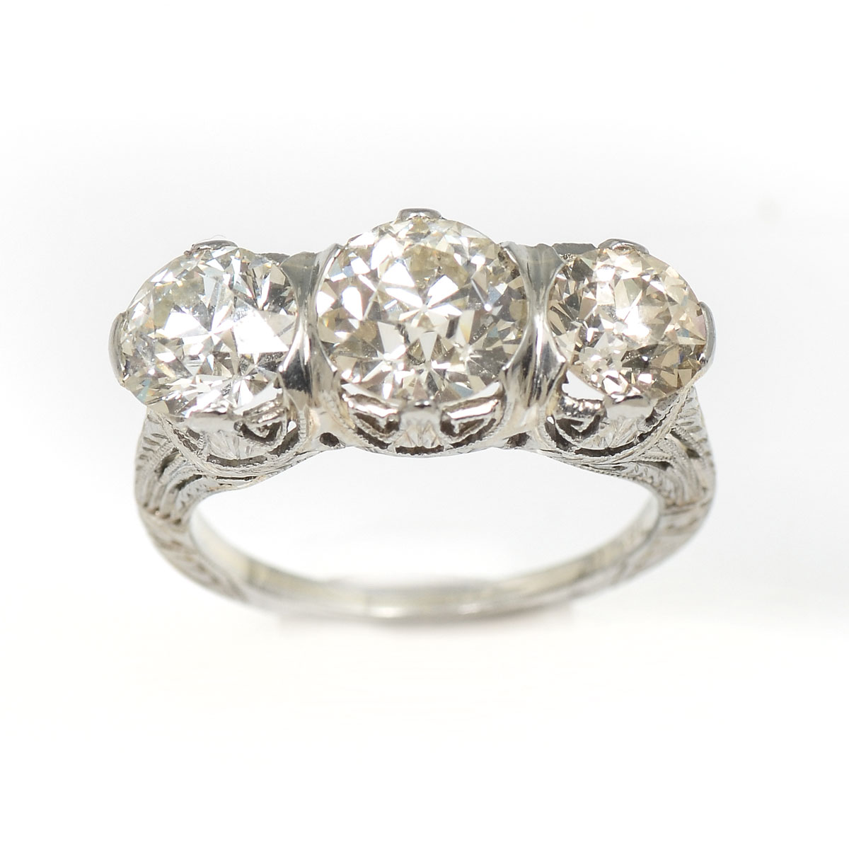 Appraisal: K CTW DIAMOND BELLE EPOQUE RING diamonds in this K