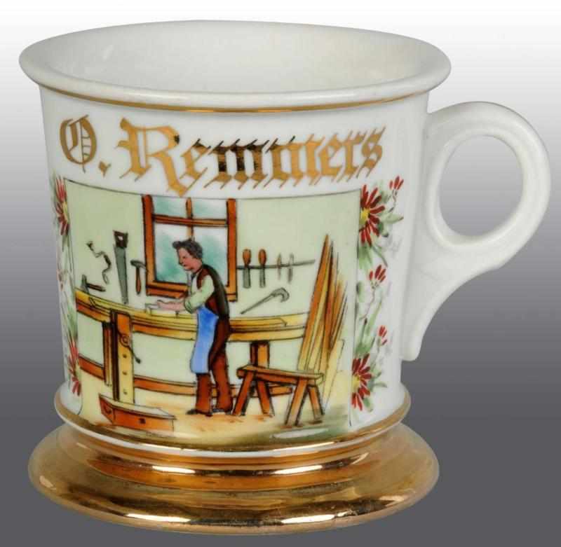 Appraisal: Cabinet Maker Occupational Shaving Mug Description Beautiful color and detail