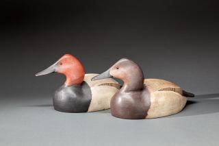 Appraisal: Canvasback Pair William Cranmer - Beach Haven NJ c This