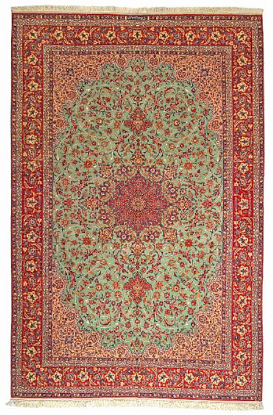 Appraisal: An Isphahan Khordazad carpet South Central Persia circa size approximately