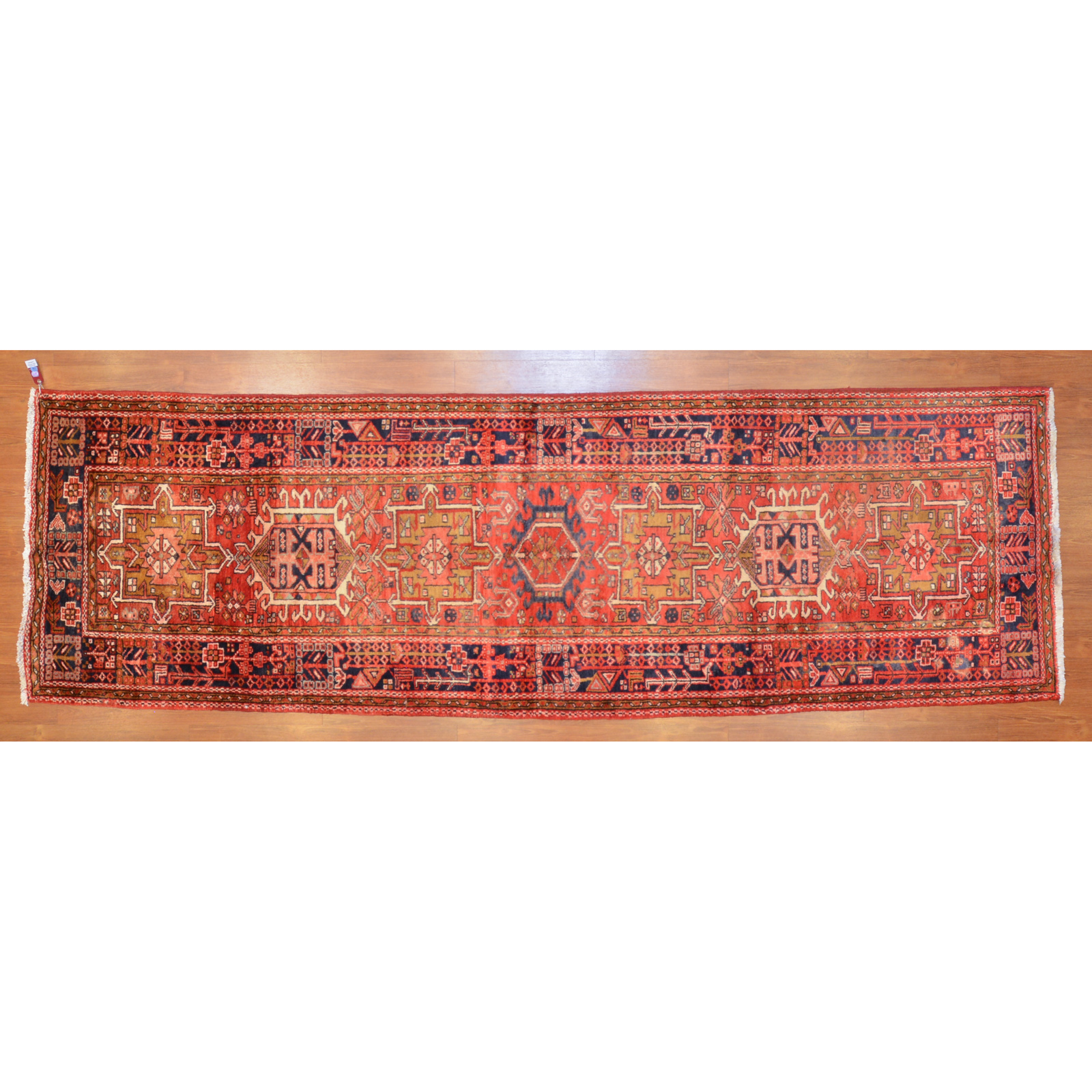 Appraisal: KARAJA RUNNER PERSIA X Fourth quarter- th century hand-knotted wool