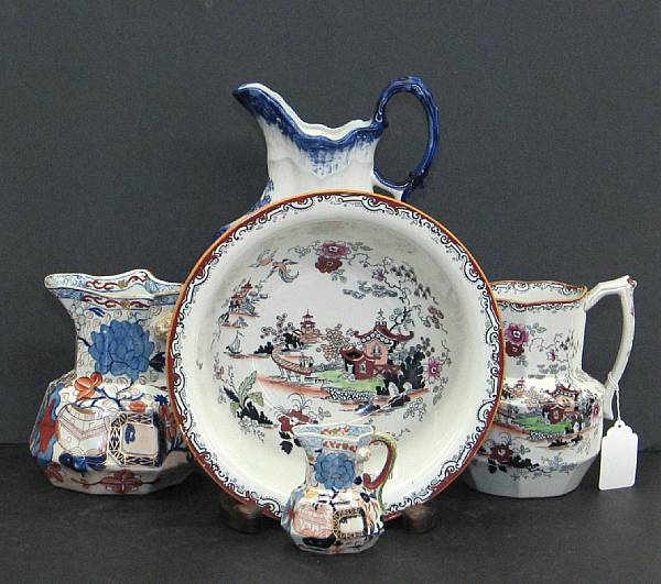 Appraisal: An assembled grouping of English ceramics th century Comprising Ashworth