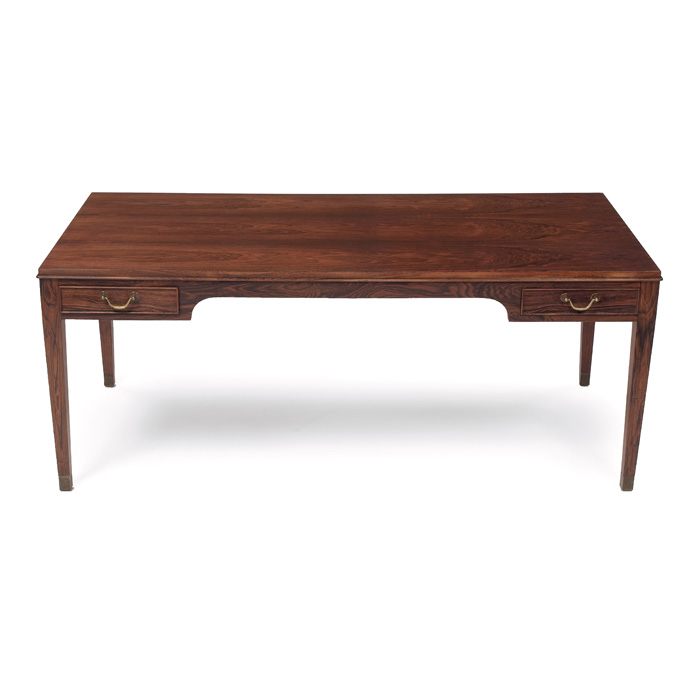 Appraisal: Fritz Henningsen coffee table Denmark s rosewood four drawers with