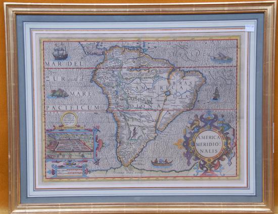 Appraisal: MAP ENTITLED MAR DEL ZUR QUOD ET MARE PACIFICUM TROPICUS