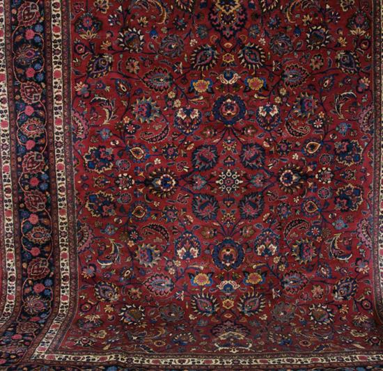 Appraisal: A Mashad Rug feet x feet inches