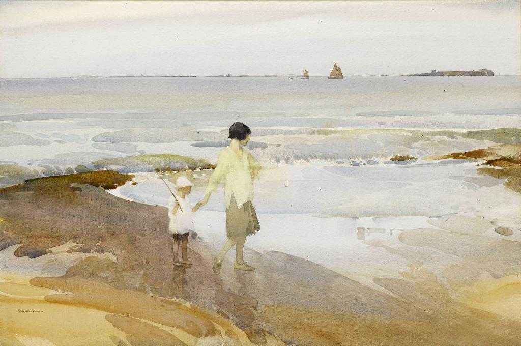 Appraisal: SIR WILLIAM RUSSELL FLINT RA PRWS RSW - PASSING SAILS