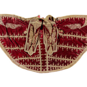 Appraisal: A Metallic Thread Embroidered Robe Late th Early th Century