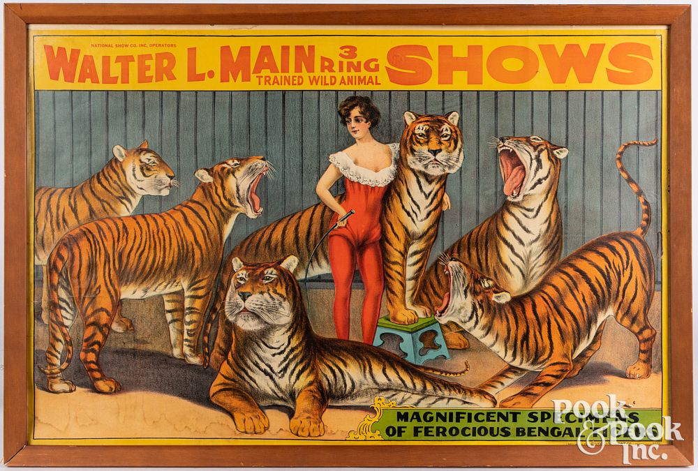 Appraisal: Walter L Main Ringed Trained Wild Animal Shows Walter L