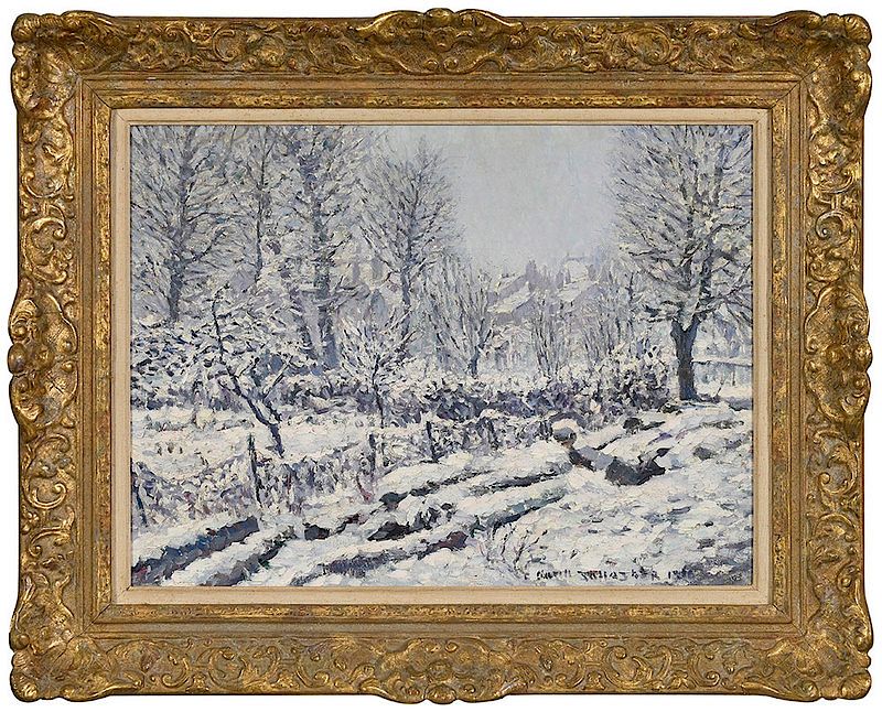 Appraisal: Frederick O'Neill Gallagher Irish th th century Winter Scene signed