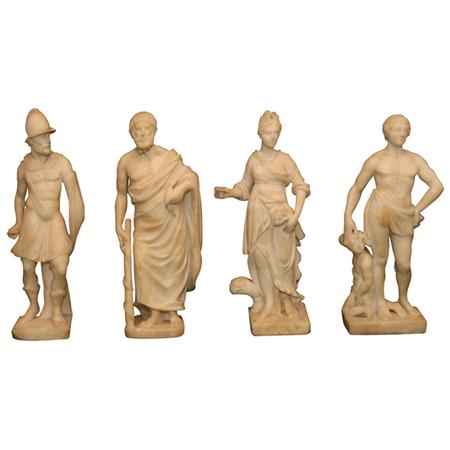 Appraisal: Group of Four Italian Marble Statues Estimate -