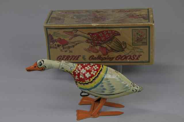 Appraisal: GERTIE THE GOOSE TOY Boxed example the galloping goose by