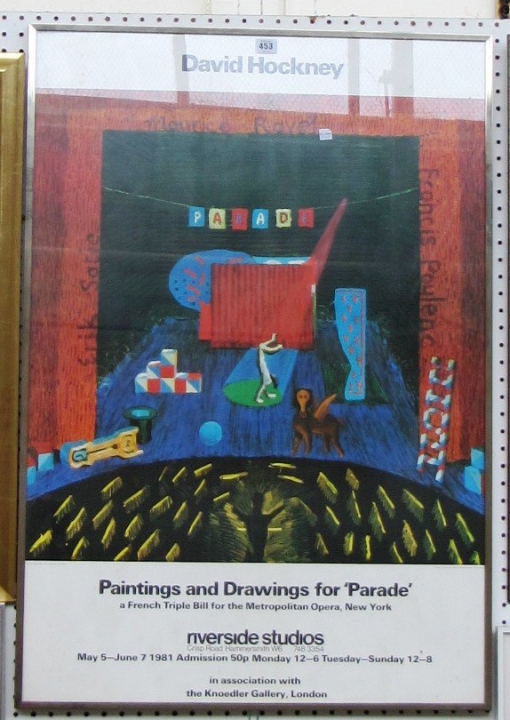 Appraisal: David Hockney b Poster for 'Paintings and Drawings for 'Parade''