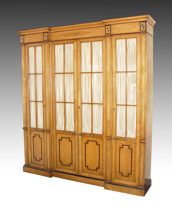 Appraisal: NEO-CLASSICAL DOOR CABINET Over feet tall Four doors each with