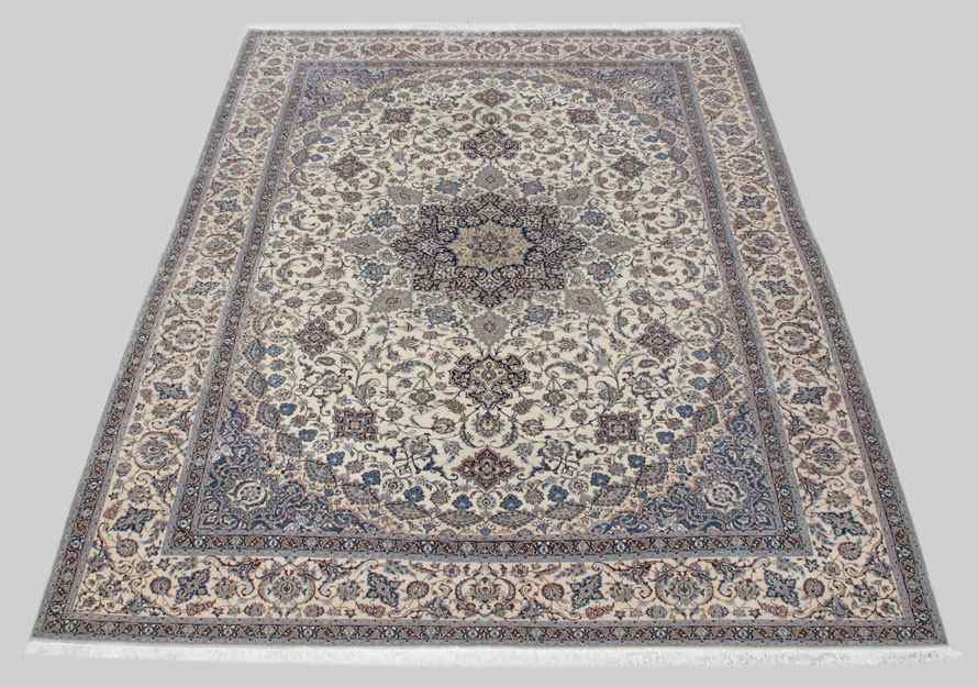 Appraisal: PERSIAN NAIN HAND KNOTTED WOOL AND SILK RUG ' ''