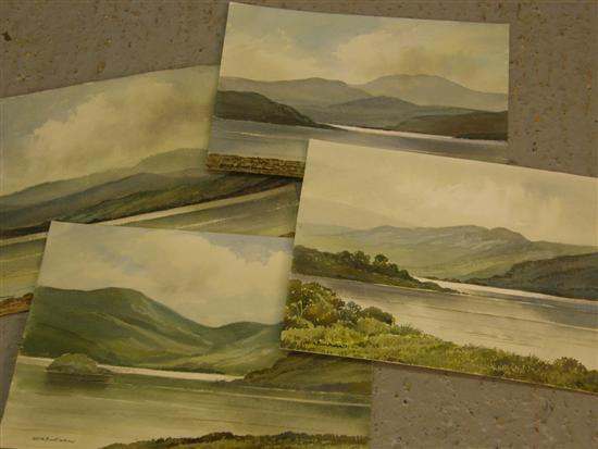 Appraisal: Keith Burtonshaw four watercolours of the Lake District Two of